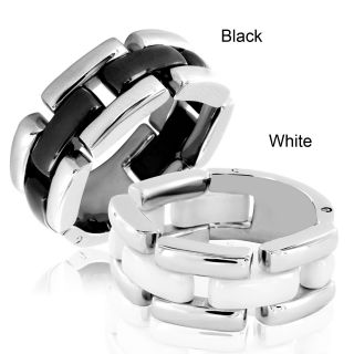 Stainless Steel and Ceramic Linked Ring Today $23.49 4.0 (5 reviews
