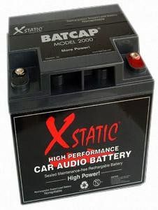 XStatic BatCap 2000 50 Amp Hour Car Stereo Battery BatCap