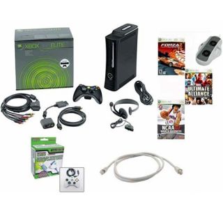 Xbox 360 Elite 120GB Bundle   3 Games, Cooling Fan