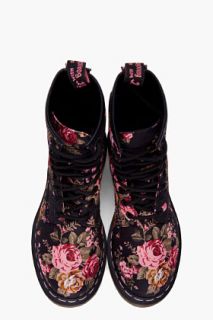 Dr. Martens Floral Print 8 Eye 1460 W Boots for women