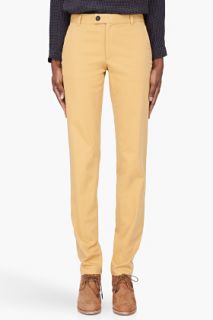A.P.C. Slim Fit Mustard Chinos for women
