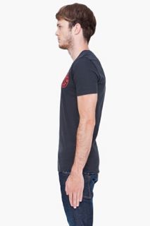 Dsquared2 Washed Black Beach T shirt for men