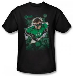 Justice League Green Lantern #1 Distress Black Adult Shirt