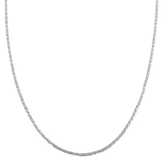Fremada Sterling Silver 1.1mm Twisted Box Link Chain (16 30 inch