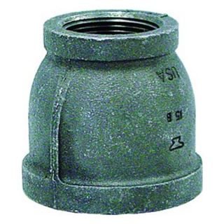. 0310088000 1 1/4 x 1/2 NPT Sched 40 Black Mall Reducer Cplng Dmstc