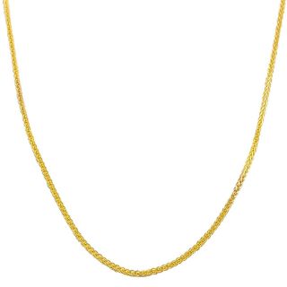 Fremada 14k Yellow Gold 1 mm Square Wheat Chain Today $129.99   $169