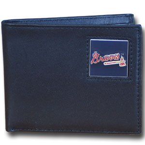 MLB Atlanta Braves Leather Bi fold Wallet Sports