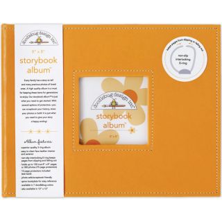 Doodlebug Tangerine Fabric 8 inch Storybook Album Today $18.49