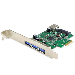 SYBA USB 3.0 PCIe Controller Card with SATA Power Feed