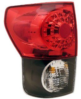 Toyota Tundra 07 08 L.E.D Tail Lamps / Lights Black Housing Red/Clear
