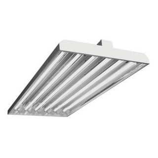 Lithonia FGB24654T5HOS1X20UMVOLT1/41/2GEUS90CS93W Fluorescent Fixture, High Bay, F54T5HO