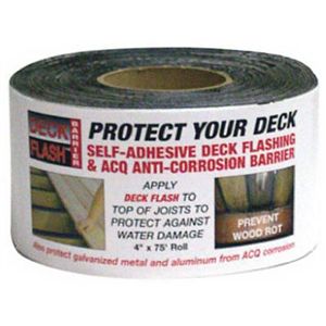 CO Fair Products Inc DFB475 4"x75' Roll Self Adhesive Deck Flashing Barrier