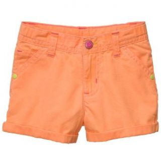Carters Girls Roll Cuff Neon Shorts (18 months, orange