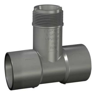 GF Piping Systems MPV8T010 Insertion Tee, 1 In, PVC, Schedule 80