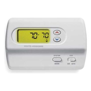 White Rodgers 1F83 277 Digital Thermostat, 2H, 2C, NonProgrammable