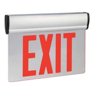 Lumapro 6CGL3 Exit Sign with Battery Back Up, 0.4W, Red