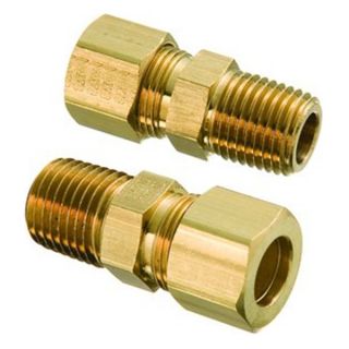 16Tube x 1/8MPT 0.84L 2000psi Br Compression Connector, Pack of 10