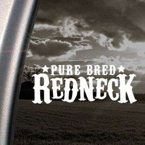 Pure Bred Redneck Decal Car Truck Window Sticker Arts