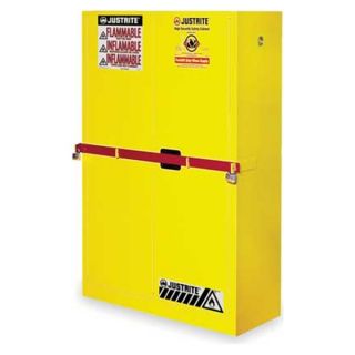 Justrite SC29884Y Flammable Safety Cabinet, 45 Gal., Yellow