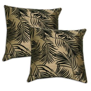 Taupe and Black Accent Pillows (Set of 2)