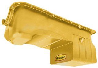 Milodon 31125 Steel, Gold Zinc Plated Street and Strip Oil Pan for