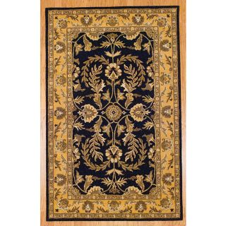 Indo Hand tufted Kashan Black Wool Rug (5 x 8) Today $174.99 5.0 (2