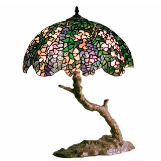 Tiffany Style Green Bonsai Table Lamp