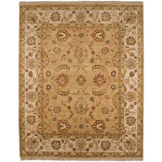 Hand knotted Oriental Tan Wool Area Rug (8 x 10) Was $1,199.99