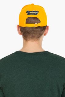 Dsquared2 Orange Tropical Gabardine Baseball Cap for men