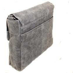 The Jones Collection Distressed Leather Messenger Bag