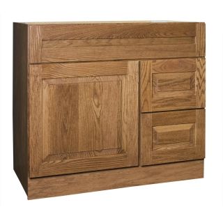 Amalfi Series 36x18 inch Vanity Base with Right side Drawers