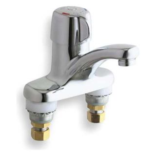 Chicago Faucets 3300 ABCP Lavatory Faucet, 1H Handle, Push