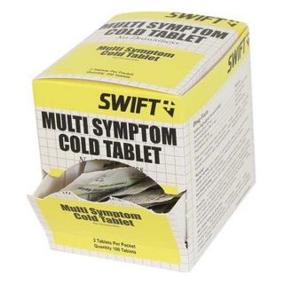 Swift 2108100 Multi Symptom Cold Tablets, Pk 100