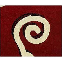 Contemporary Red Area Rug (33 x 411)