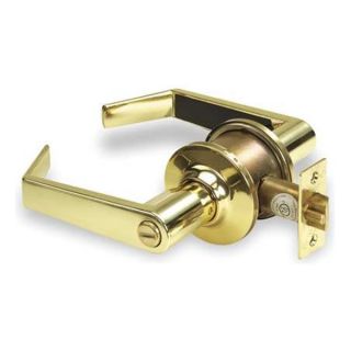 Yale AU4302LN X 605 Lever Lockset, Light Duty, Privacy, Brass