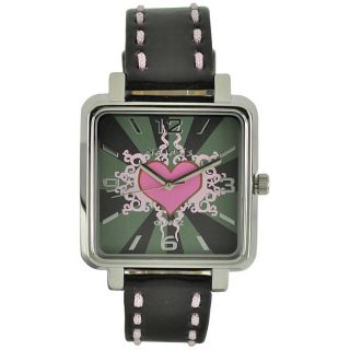 Nemesis Womens Elegant Pink Heart Leather Band Watch Today $29.99 5
