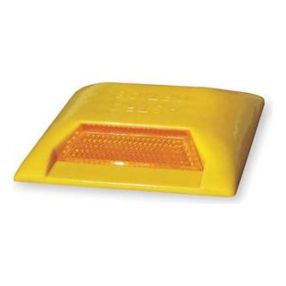 Jackson Safety 102089800 Pavement Marker, Amber, 1 Way, 4 In W, PK100