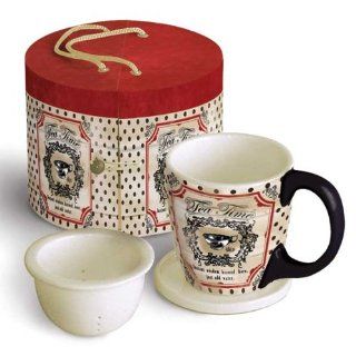WISDOM BREWED HERE Tea Mug Set by LANG with Beautiful