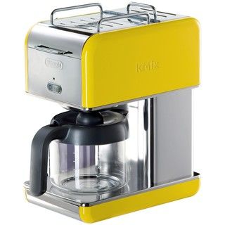 DeLonghi kMix 10 cup Yellow Drip Coffee Maker