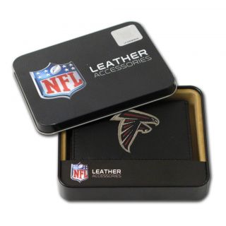 Atlanta Falcons Mens Black Leather Tri fold Wallet Today $25.99
