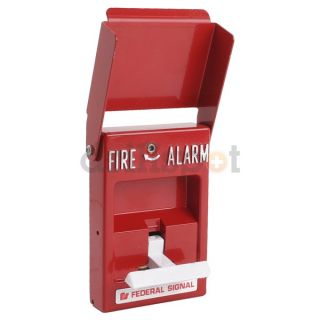 Federal Signal FSF102 Alarm, Fire Station, Red