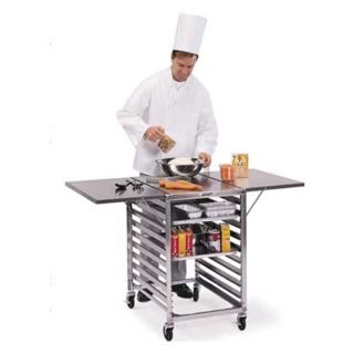 Lakeside 110 Work Table Cart, Stainless, 53x29x35