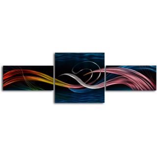 Trail of electric eel 3 piece Contemporary Metal Wall Art Set Today