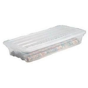 Rubbermaid 2128 00 CLR 10.5GAL Wrap&Craft Box, Pack of 6