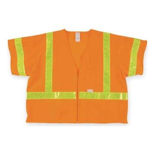 Jackson Safety 3010394 Hi Visibility Vest, Class 3, XL, Orange