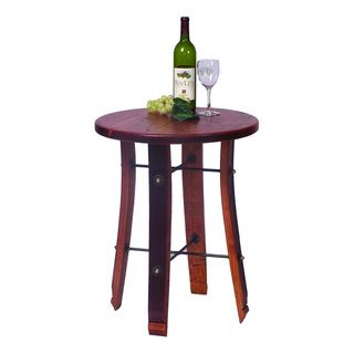 Round Stave End Table