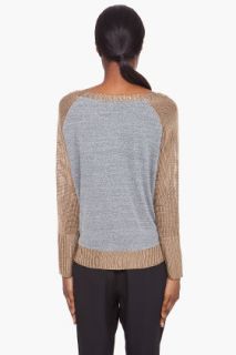 Haute Hippie Gold Tone Trimmed Sweater for women