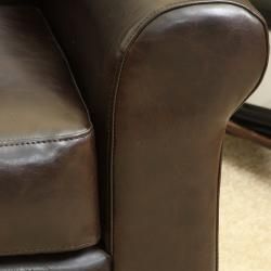 Christopher Knight Home Yonkers Chocolate Brown Bonded Leather Club