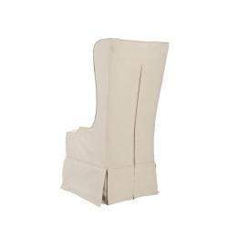 Deco Bacall Ivory Slip Cover Side Chair