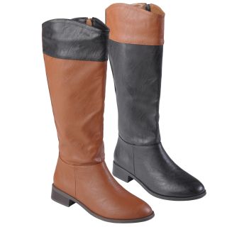 Journee Collection Womens Laura Color Blocked Round Toe Boots Today